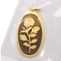 10 gram PAMP Suisse Rose Pendant .9999 Pure Gold -  Oval Sealed 