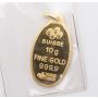 10 gram PAMP Suisse Rose Pendant .9999 Pure Gold -  Oval Sealed 