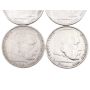 4x 1938 A Germany 5 mark 3rd Reich silver coins EF