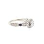 .82 ct Diamonds tcw 4x Sapphires 14K white gold ring Size-6 w/appraisal $4500.