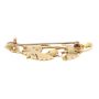 c1920 14K seed pearl brooch blossoms butterflies 6.2g with appraisal $2800.