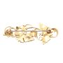 c1920 14K seed pearl brooch blossoms butterflies 6.2g with appraisal $2800.
