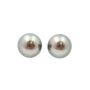 11mm Tahitian Black Pear Earrings 18K wg cup French Post 5.8 grams with appraisal $2800.