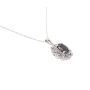 1.91ct Sapphires and 40x Diamonds 14K wg Pendant 18in chain with appraisal $3200.