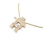 1.09ct NWT Polar ICE Diamonds INUKSHUK 14K Pendant with 18 inch chain and appraisal $6800.