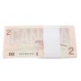 50 x 1986 Canada $2.00 notes Thiessen Crow EGR1847950-99 AU+ -CH UNC+