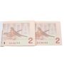 50 x 1986 Canada $2.00 notes Thiessen Crow EGR1847950-99 AU+ -CH UNC+