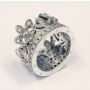 Thomas Sabo Crown Ring Kingdom of Dreams Fleur de Lis Sterling Silver Size 7