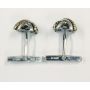 Tiffany & Co. Signature Rope Weave Cross X Cufflinks 18K Gold 750 & Silver 925
