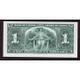 1937 Canada $1 banknote cutting error Coyne Towers L/N1626126 AU/UNC EPQ