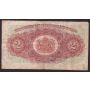 1939 Trinidad and Tobago $2 banknote P#6b  serial#24C 64383 F 
