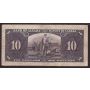 1937 Canada $10 banknote Osborne Towers A/D6310812 VG