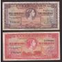 1957 Bermuda Five and Ten Shillings banknotes 
