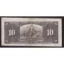 1937 Canada $10 note Coyne Towers D/T6321958 Error out of register miscut F+