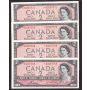 4X 1954 $2 replacement consecutive *A/G3397768-71 4-notes Choice UNC