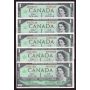 10x 1967 Canada $1 banknotes all G/P prefix 10-notes Choice AU to Choice UNC