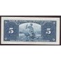 1937 Canada $5 banknote Coyne Towers D/S8555759 AU