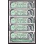 10x 1967 Canada $1 banknotes all G/P prefix 10-notes Choice AU to Choice UNC