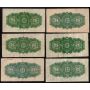12x 1900 Canada 25 Cent banknotes F and VF