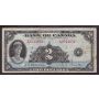 1935 Canada $2 banknote A2544052 Osborne Towers  F/VF small margin stain