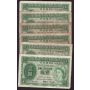 12x Hong Kong $1 ONE DOLLAR banknotes 
