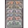 1937 Canada banknote set $1 $2 $5 $10 $20 $50 6-notes FINE or better