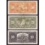 1937 Canada banknote set $1 $2 $5 $10 $20 $50 6-notes FINE or better