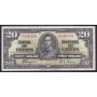 1937 Canada $20 banknote Coyne Towers J/E5556159 nice EF