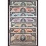 1937 $100 $50 $20 $10 $5 $2 $1 banknotes Gordon Towers 7-notes VF or better