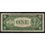 1935 A $1 USA silver certificate Yellow Seal North Africa B52136759C FINE