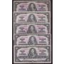 10x 1937 Canada $10 banknotes 10-notes all FINE condition or better 