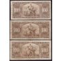 10x 1937 Canada $100 banknotes all 10-notes in FINE condition or better