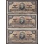 10x 1937 Canada $100 banknotes all 10-notes in FINE condition or better