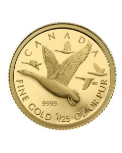 2011 Canada 50 Cents Fine Gold Coin Geese Flock 1/25th oz pure Gold