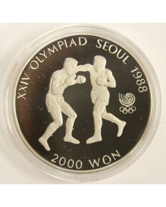 1988 Korea Seoul Olympics 2000 Won Boxing coin 
