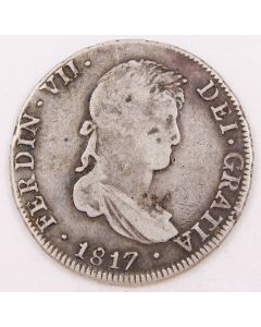 1817 Bolivia 4 Reales silver coin Potosi PJ KM#88 circulated 