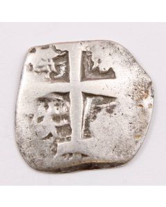 1767 Bolvia 1 Real silver cob Potosi KM#42 circulated 2.92 grams
