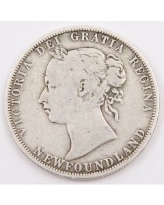 1885 Newfoundland 50 cents circulated