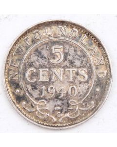 1940 Newfoundland 5 Cents AU