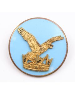 RCAF Air Command Pin Badge Blue enamel Eagle Crown Maple Leaf