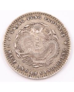China Kwangtung 20 Cents ND (1890-1908) EF+