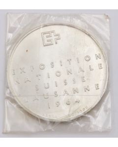 Switzerland Silver 1964 Exposition Nationale Lausanne Medal Coin sealed UNC