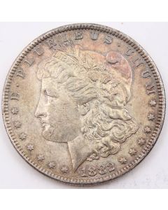 1882 O Morgan silver dollar AU
