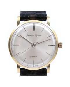 Germinal Voltaire 17 Jewel Manual Wind 14K Yellow Gold Vintage Mens Wristwatch