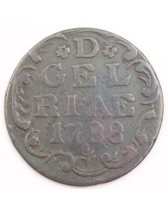 1788 Netherland Gelderland 1 DUIT circulated