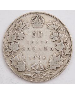 1906 Canada 50 cents VG/F