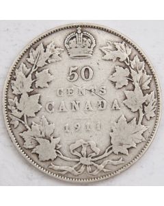 1911 Canada 50 cents VG