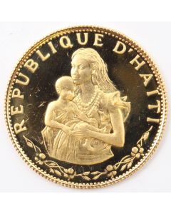 1973 Haiti 500 Gourdes gold coin KM110 .2106 oz gold Choice Gem Proof