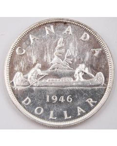 1946 Canada silver dollar Choice UNC 62 or better