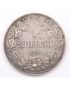 1896 South Africa Shilling silver coin nice VF